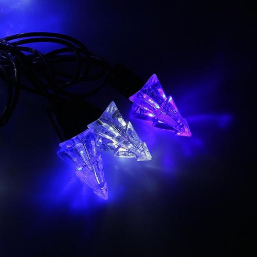 Гирлянда "Метраж" улич. с насад. "Елка маленькая" 5 м, Н.Т. LED-40-220V, моргает. БЕЛО-СИН  1080088С