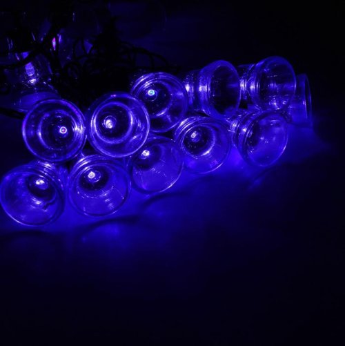 Гирлянда "Метраж" улич. с насад. "Колокол" 5 м, Н.Т. LED-30-220V, контр. 8 р, СИНИЙ  1080118С