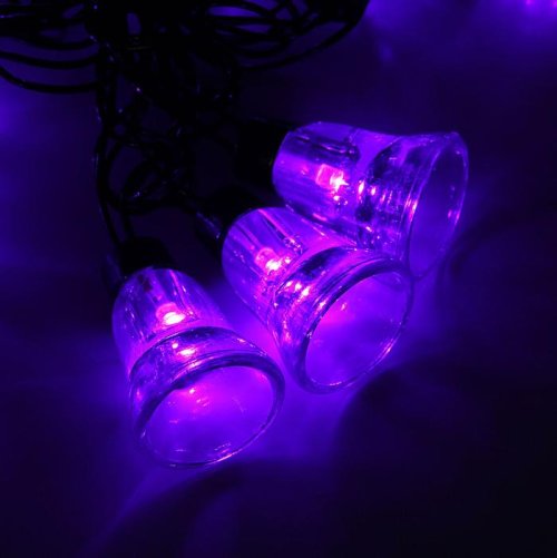 Гирлянда "Метраж" улич. с насад. "Колокол" 5 м, Н.Т. LED-30-220V, контр. 8 р, ФИОЛЕТ  1080122С