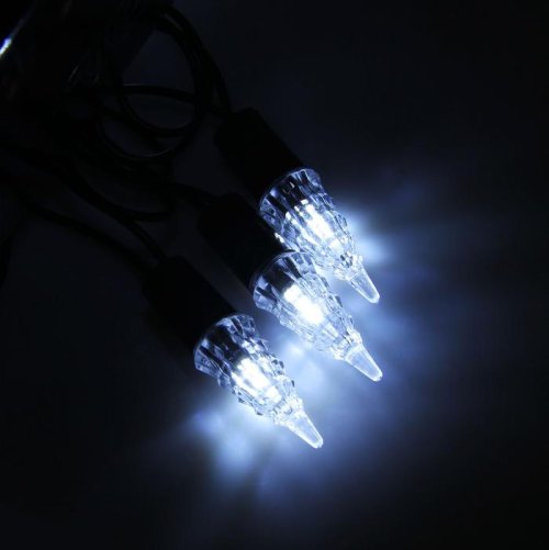 Гирлянда "Метраж" улич. с насад. "Конус" 5 м, Н.Т. LED-40-220V, фиксинг, БЕЛЫЙ  1080054С