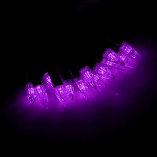 Гирлянда "Метраж" улич. с насад. "Свечки" 5 м, Н.Т. LED-40-220V, фиксинг, ФИОЛЕТ  185555С