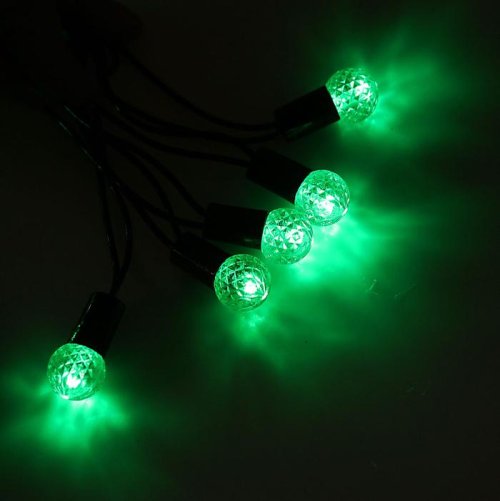 Гирлянда "Метраж" улич. с насад. "Фонарик" 5 м, Н.Т. LED-40-220V, контр. 8 р, ЗЕЛЕНЫЙ  1080111С