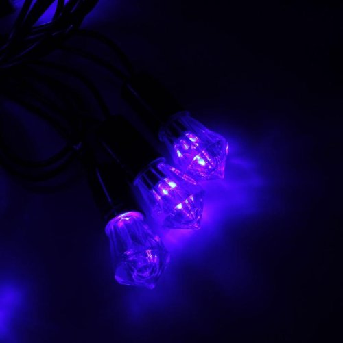 Гирлянда "Метраж" улич. с насад. "Хрусталь" 5 м, Н.Т. LED-40-220V, фиксинг, СИНИЙ  1080064С