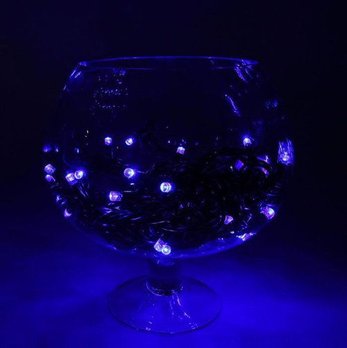 Гирлянда "Метраж" улич. УМС Д: 10 м, Н.Т. "Каучук" LED-100-220V, 3W, БЕЗ контр. СИНИЙ  1080631С
