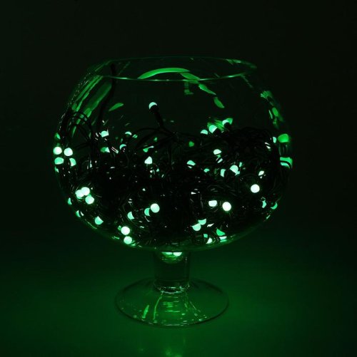 Гирлянда "Метраж" улич.-комн., Д: 20 м, Н.Т., большой LED-200-220V, контр. 8 р. ЗЕЛ.  1080574С