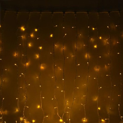 ЗАНАВЕС уличная, УМС, Ш:2 м, В:6 м, Н.Б. 3W LED-1440-220V, ЖЕЛТЫЙ     1080260С