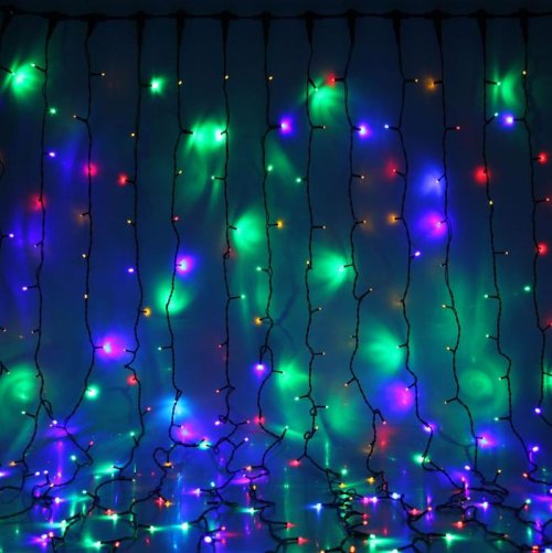 ЗАНАВЕС уличная, УМС, Ш:2 м, В:9 м, Н.Т. 3W LED-1800-220V, МУЛЬТИ     1080309С