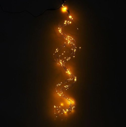 Гирлянда "Конский хвост (капля росы)" 15 нитей по 1,5 м., LED-225-12V, контроллер 8 режимов, ЖЕЛТЫЙ  1080613С