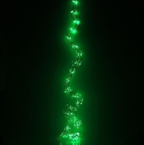Гирлянда "Конский хвост (капля росы)" 30 нитей по 2,5 м., LED-750-12V, контроллер 8 режимов, ЗЕЛЕНЫЙ 1080626С