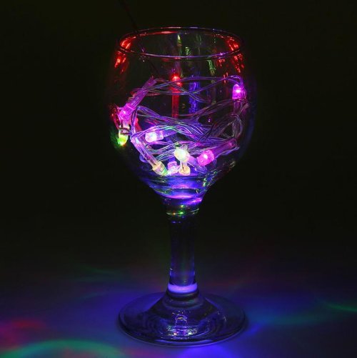 Гирлянда "Метраж" 1.2 м, Н.С. LED-12-220V, моргает, МУЛЬТИ(RG/RB)  1080341С