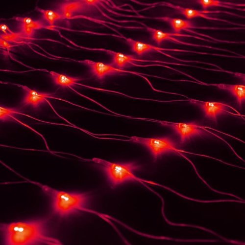 Гирлянда "Сетка" Ш:1 м, В:0,7 м, Н.С. LED-96-220V, контр. 8 р, КРАСНЫЙ  187196С