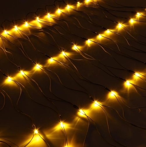 Гирлянда "Сетка" Ш:1 м, В:0,7 м, Н.Т. LED-96-220V, контр. 8 р, ЖЕЛТЫЙ  187201С