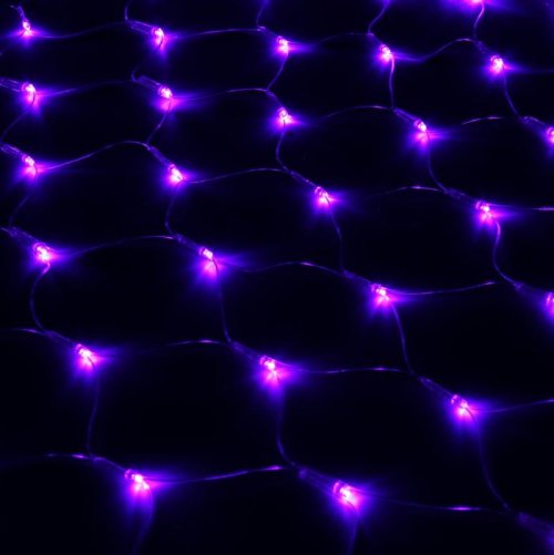 Гирлянда "Сетка" Ш:1 м, В:0,9 м, Н.С. LED-120-220V, контр. 8 р, ФИОЛЕТ  187209С