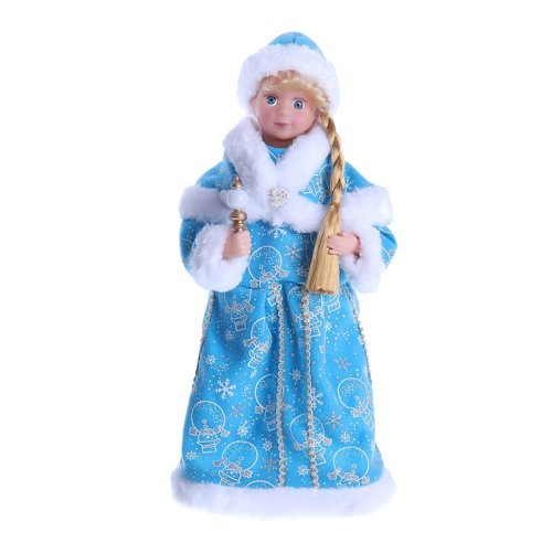 Снегурочка "Голубая шубка" 40см 3555393С