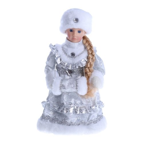 Снегурочка 30 см "Шик" серебристая шубка 3576300С