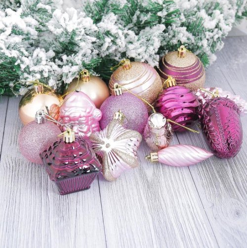 Набор украшений пластик Ассорти 80 шт            2356987