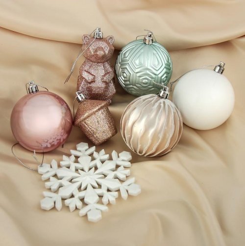 Набор украшений пластик 14 шт Бревис мишки микс          3259804