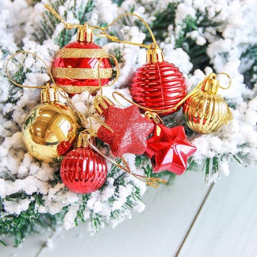 Ёлочные игрушки Серпантин (набор 2 шт), красные           2122893