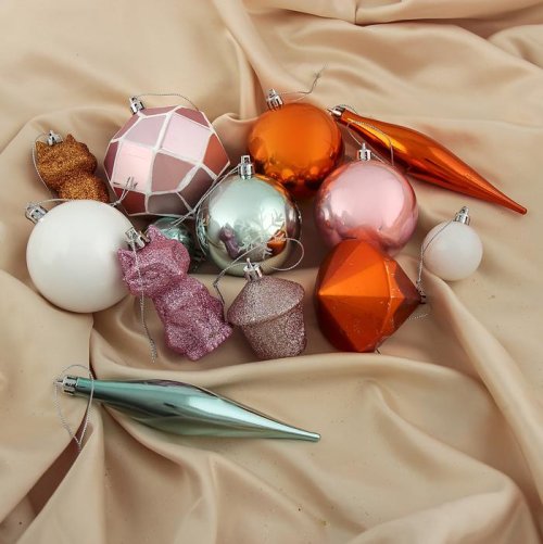 Набор украшений пластик 27 шт Бревис микс           3259806