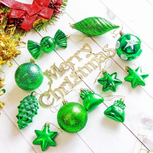 Ёлочные игрушки Виваче (набор 28 шт.), зелёные           2178265