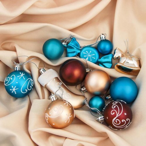 Набор украшений пластик 34 шт Зимняя вьюга микс           3531465