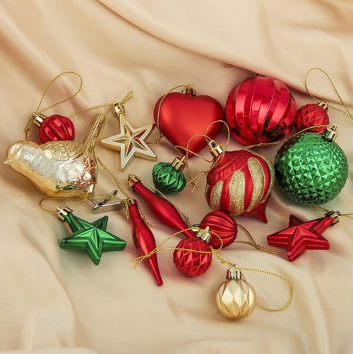 Набор украшений пластик 50 шт с птичкой микс          3259823