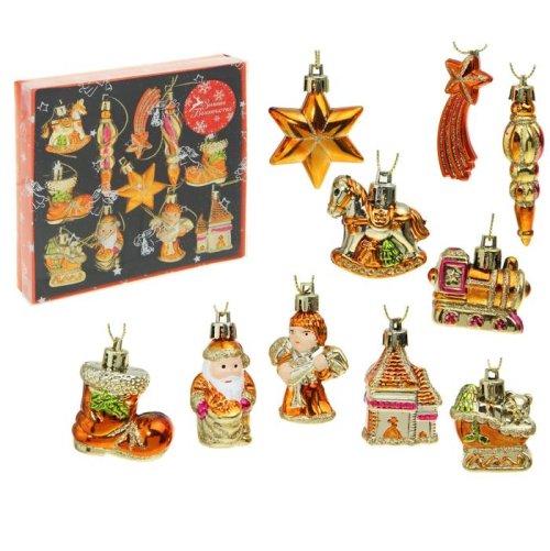 Ёлочные игрушки Новогоднее ассорти (набор 12 шт.)            1310201