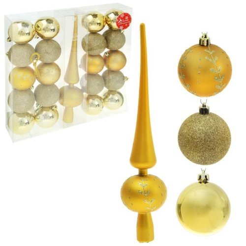Ёлочные украшения Золотая веточка (набор 21 шт.)            1346745