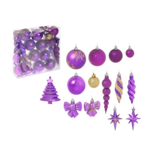 Ёлочные игрушки Пурпурная ёлочка (набор 35 шт.)            1009427