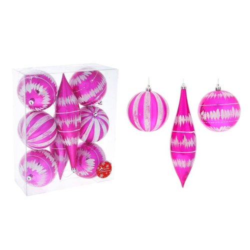 Ёлочные игрушки Розовая сосулька (набор 8 шт.)            1050691