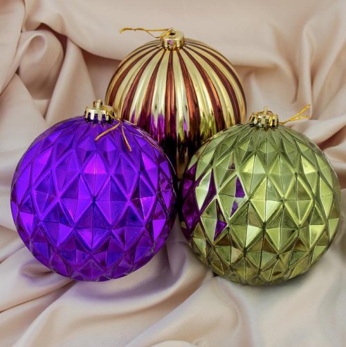 Набор шаров пластик d-15 см 3 шт Гейа          3259695