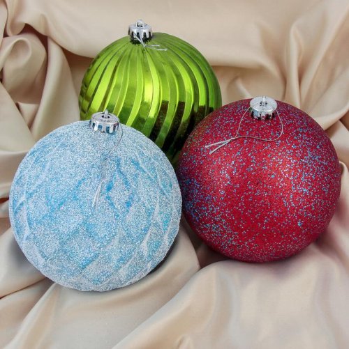 Набор шаров пластик d-15 см 3 шт Гейа микс         3259696