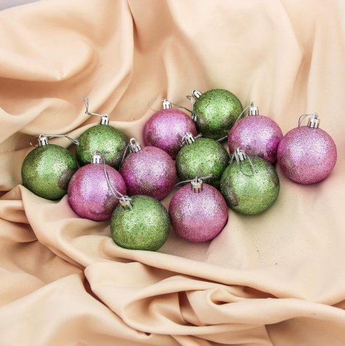 Набор шаров пластик d-6 см 12 шт Фреш микс         3531447