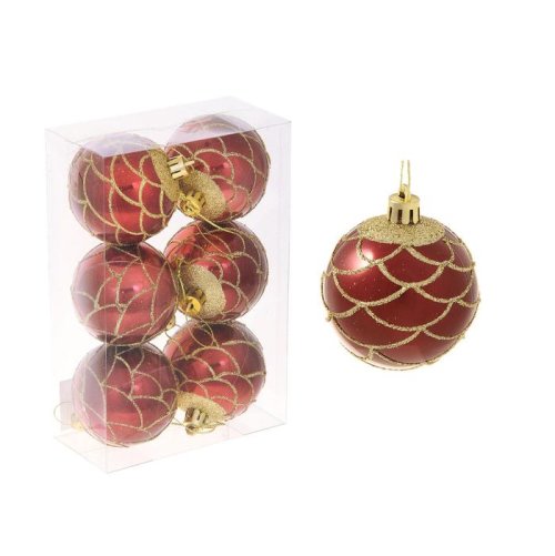 Новогодние шары Золотая сеточка (набор 2 шт.), шоколадные           1009493