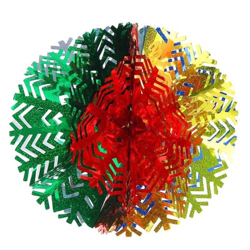 Новогоднее украшение "Снежинка" набор 3шт 452418с