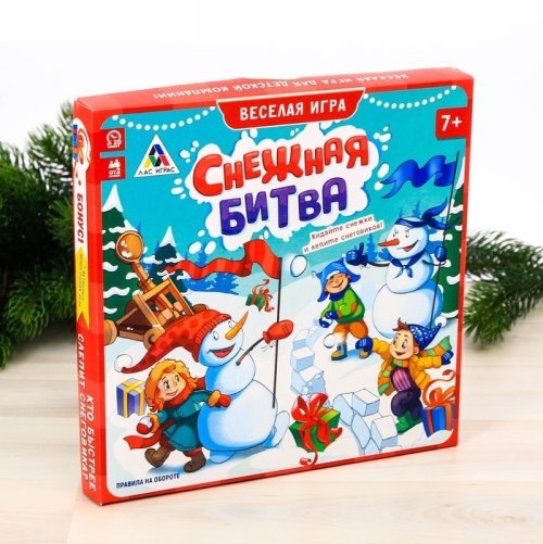 Настольная игра "Снежная битва" 1316604с