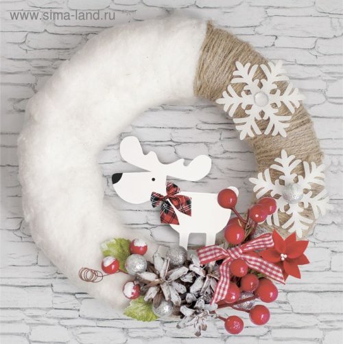 Новогодний венок «Лесная история», набор для создания 2291216с