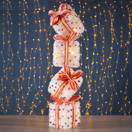 Фигура новогодняя «Подарки с шариками» 3667630с