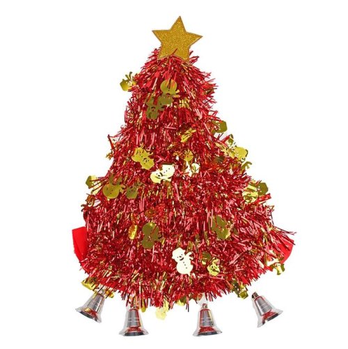 Карнавальная шляпа "Ёлочка" со снеговиками, колокольчиками 305794