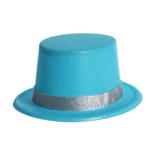 Шляпа пластиковая "Фееричный цилиндр", р-р 56, цвет синий 1657329