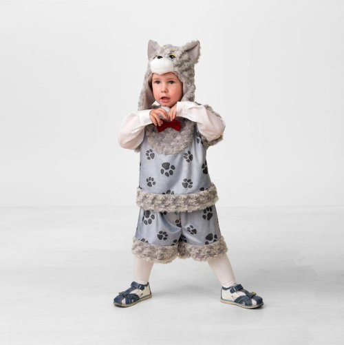 Карнавальный костюм "Котёнок Барсик", маска, жилет, шорты, р-р 28, рост 110 см 2186212