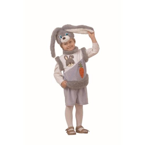 Карнавальный костюм "Кролик Длинноух", плюш, р-р 28, рост 110 см 2220715