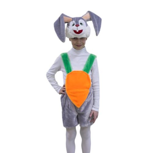 Карнавальный костюм "Кролик", шапочка, комбинезон, рост 122 см, 4-7 лет 2176841