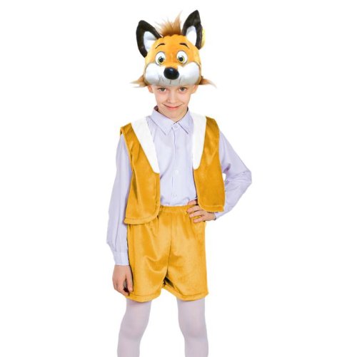 Карнавальный костюм "Лисёнок", плюш, рост 122 см, обхват груди 60 см, обхват бёдер 64 см 2630995