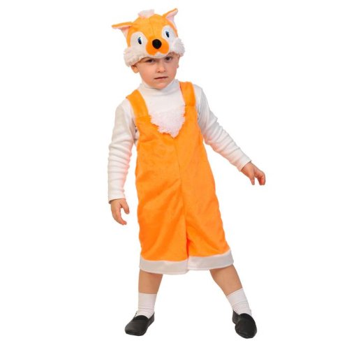 Карнавальный костюм "Лисёнок", плюш, полукомбинезон, маска, рост 92-122 см 3480880