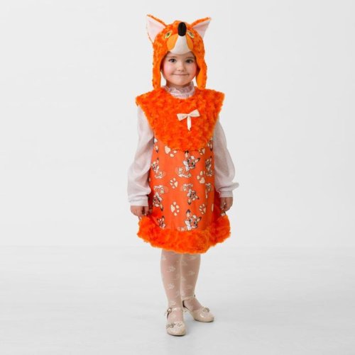 Карнавальный костюм "Лисичка Лиля", маска, сарафан, р.28, рост 110 см    2186224