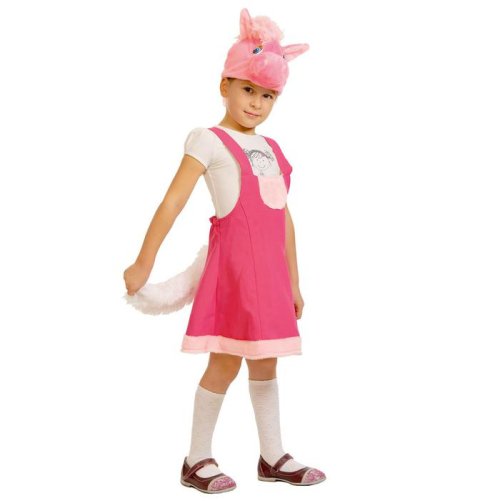 Карнавальный костюм "Лошадка Роза", плюш, сарафан, маска, 3-6 лет, рост 92-122 см 2747476