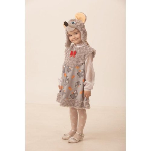 Карнавальный костюм "Мышка Малютка", плюш, р.26, рост 104 см  2221176