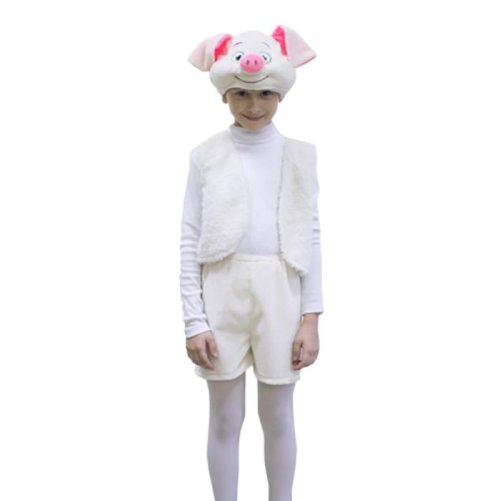 Карнавальный костюм "Поросенок Пончик" плюш, рост 122-128 см    3408476