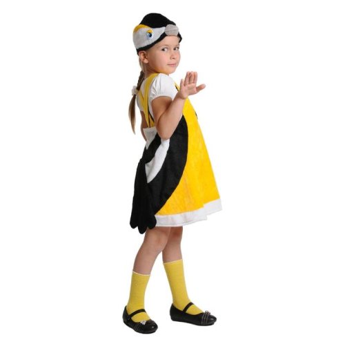 Карнавальный костюм "Синичка", плюш, сарафан, маска, рост 92-122 см 2512730